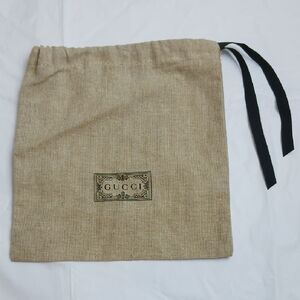 Gucci‎ Tan Drawstring Canvas Dust Bag